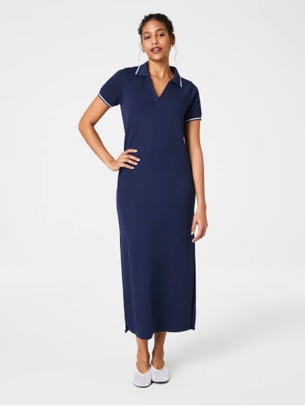 Spanx AirEssentials AirPique Polo Maxi Dress